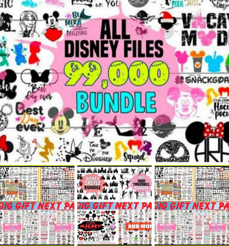 🌟 Ultimate Disney SVG Bundle: 99,000+ Magical Designs – Craft Your Dreams with Endless Fun! 🏰✨