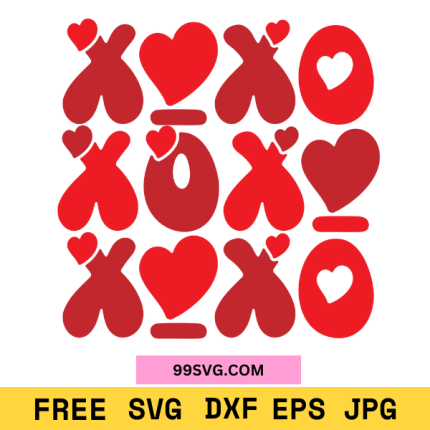 XOXO PNG SVG, Valentine Shirt SVG  Free SVG for Cricut