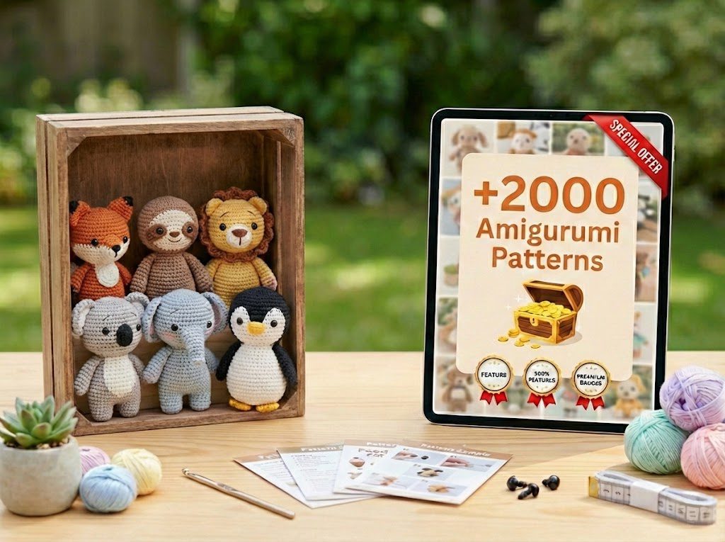 2000+ Amigurumi PDF Crochet Patterns bundle.