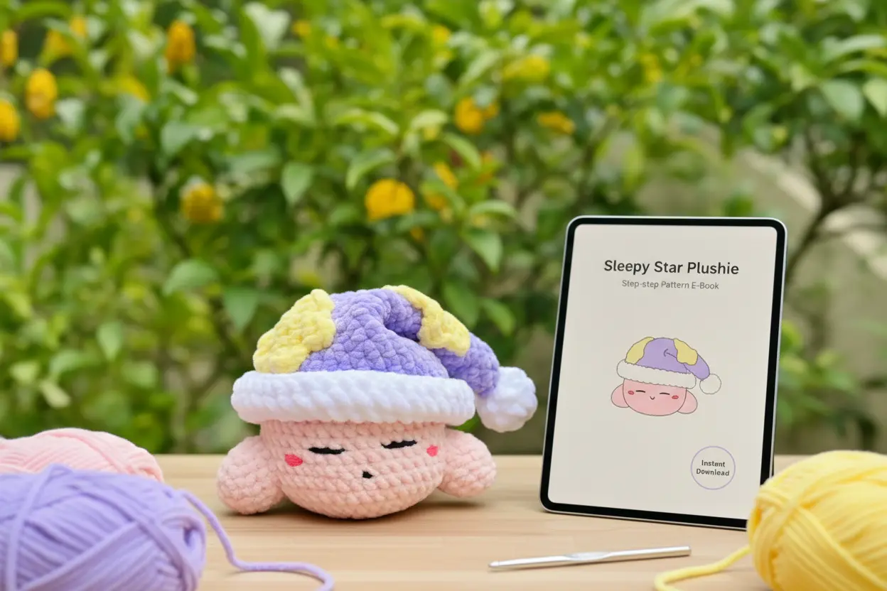 Sleeping Pink Puff Sleeping Pink Puff Crochet Pattern amigurumi plush