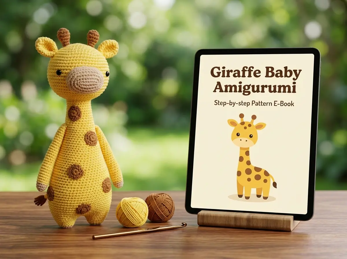 Giraffe Baby Amigurumi Crochet Pattern Giraffe Baby Amigurumi Crochet Pattern finished safari toy